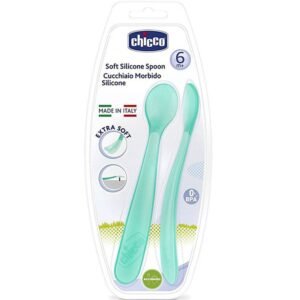 Chicco Soft Silicone Spoon 6 Months+ Blue